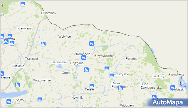 mapa Przystawańce, Przystawańce na mapie Targeo