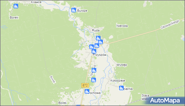 mapa Przyszów, Przyszów na mapie Targeo