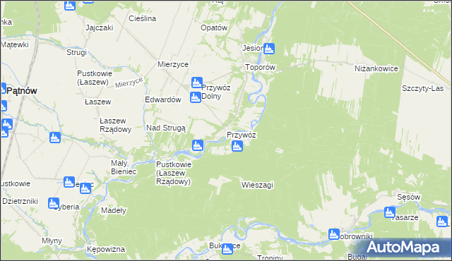 mapa Przywóz, Przywóz na mapie Targeo