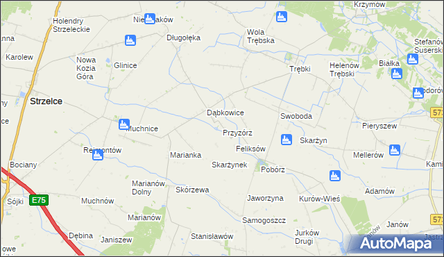 mapa Przyzórz, Przyzórz na mapie Targeo