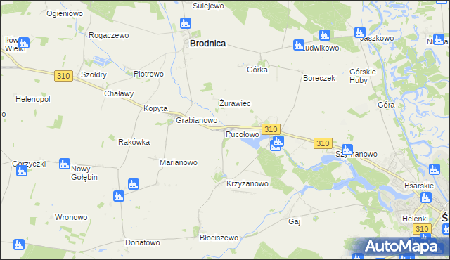 mapa Pucołowo, Pucołowo na mapie Targeo