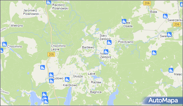 mapa Pyszki, Pyszki na mapie Targeo