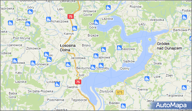 mapa Rąbkowa, Rąbkowa na mapie Targeo