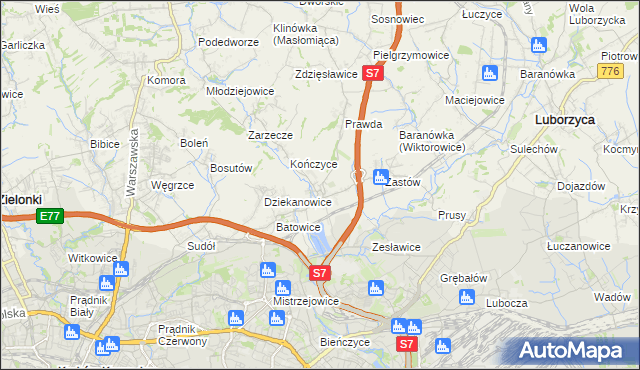 mapa Raciborowice gmina Michałowice, Raciborowice gmina Michałowice na mapie Targeo
