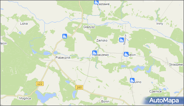 mapa Radaczewo, Radaczewo na mapie Targeo