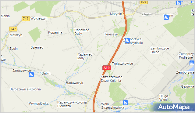 mapa Radawczyk Drugi, Radawczyk Drugi na mapie Targeo