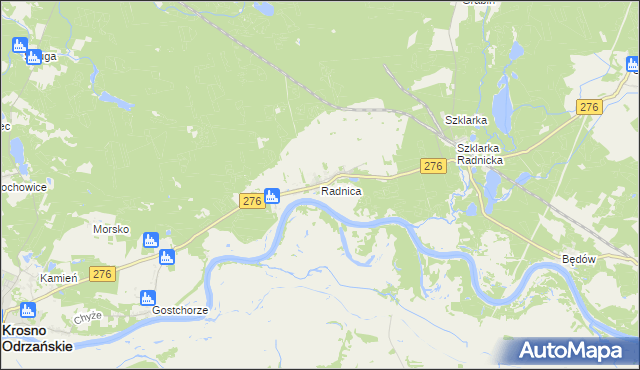 mapa Radnica, Radnica na mapie Targeo