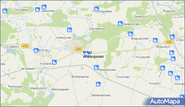 mapa Radoszkowo Drugie, Radoszkowo Drugie na mapie Targeo