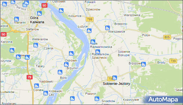 mapa Radwanków Szlachecki, Radwanków Szlachecki na mapie Targeo