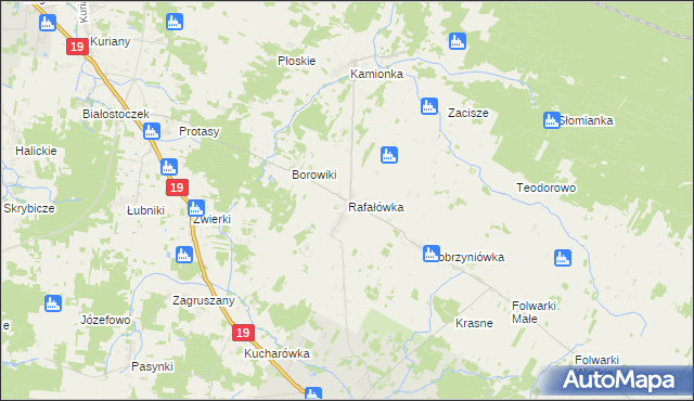 mapa Rafałówka, Rafałówka na mapie Targeo