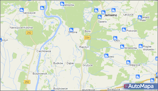 mapa Rajczyn, Rajczyn na mapie Targeo