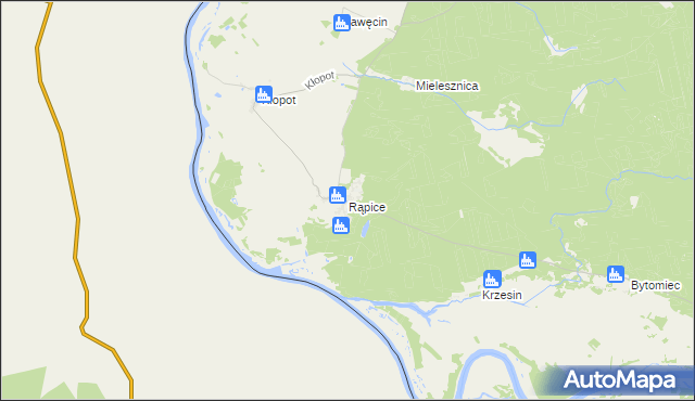 mapa Rąpice, Rąpice na mapie Targeo