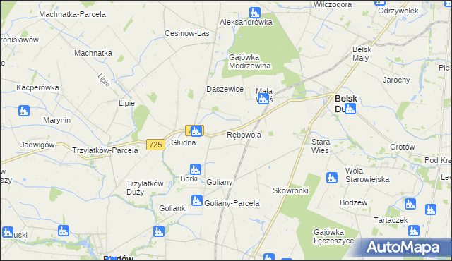 mapa Rębowola, Rębowola na mapie Targeo