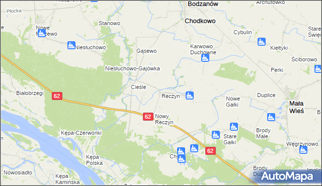 mapa Reczyn, Reczyn na mapie Targeo