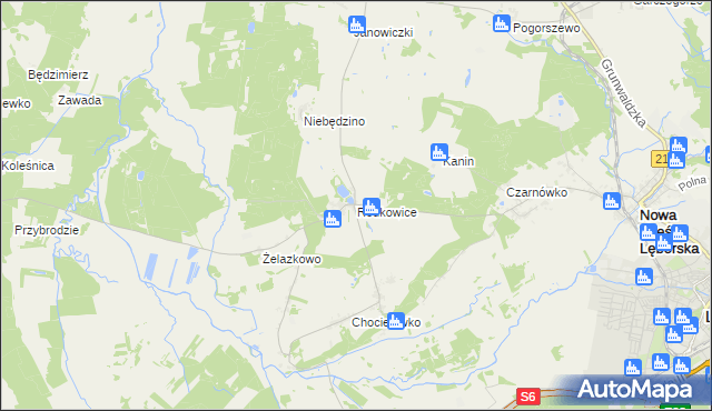 mapa Redkowice, Redkowice na mapie Targeo