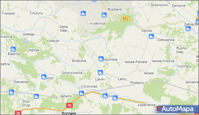 mapa Redzyńskie, Redzyńskie na mapie Targeo