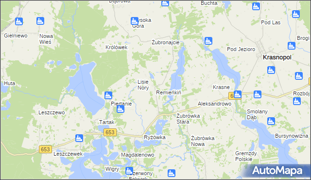 mapa Remieńkiń, Remieńkiń na mapie Targeo