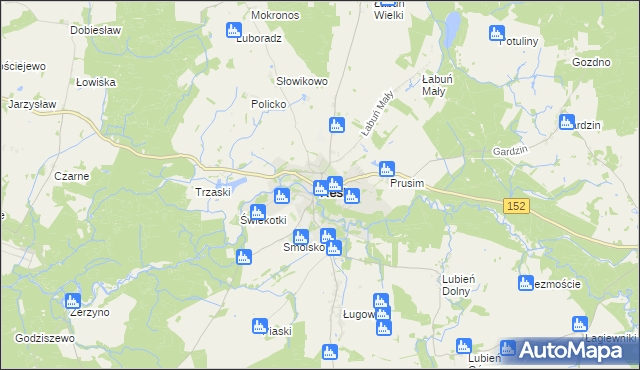 mapa Resko, Resko na mapie Targeo