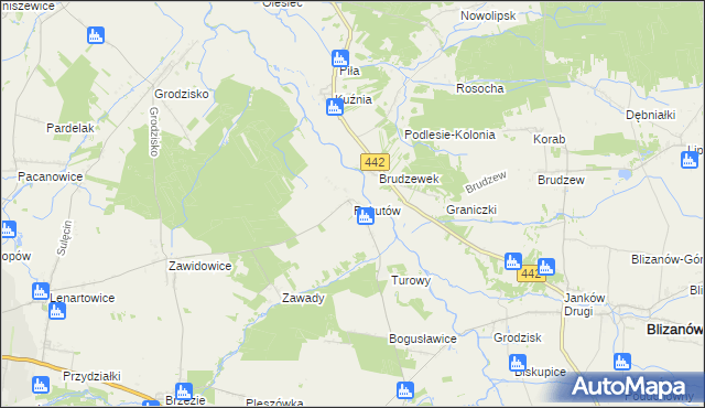 mapa Rokutów, Rokutów na mapie Targeo