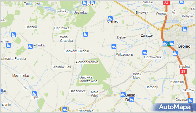 mapa Rosochów, Rosochów na mapie Targeo