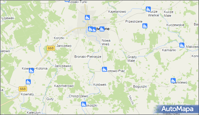 mapa Rostki gmina Jedwabne, Rostki gmina Jedwabne na mapie Targeo