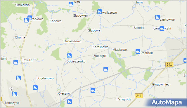 mapa Rozpętek, Rozpętek na mapie Targeo