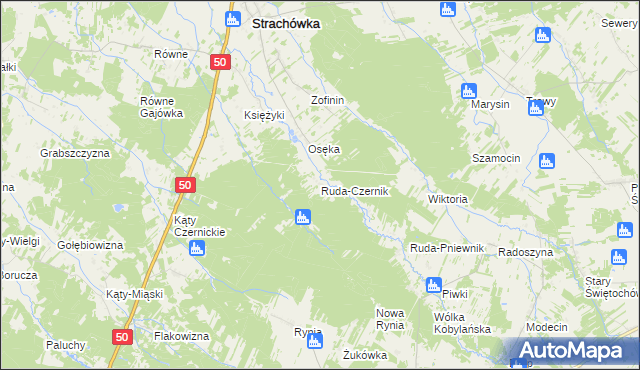 mapa Ruda-Czernik, Ruda-Czernik na mapie Targeo