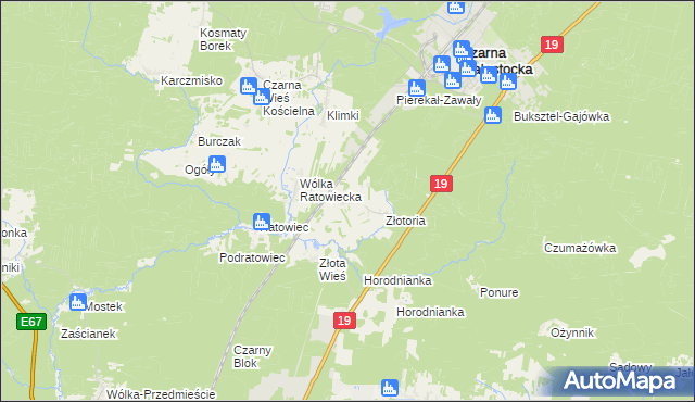 mapa Ruda Rzeczka, Ruda Rzeczka na mapie Targeo