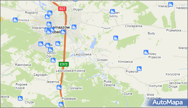 mapa Ruda Wołoska, Ruda Wołoska na mapie Targeo