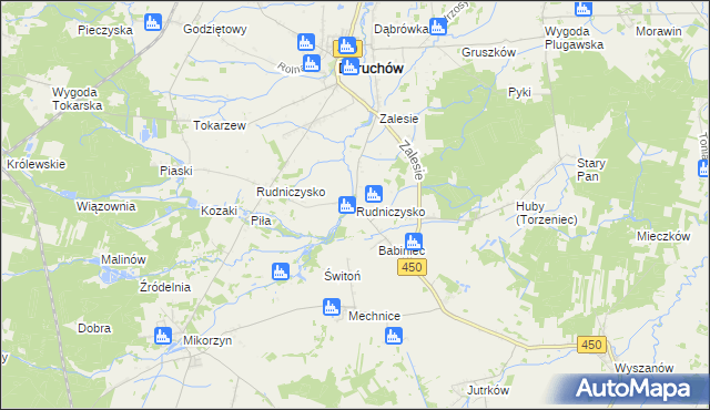 mapa Rudniczysko, Rudniczysko na mapie Targeo