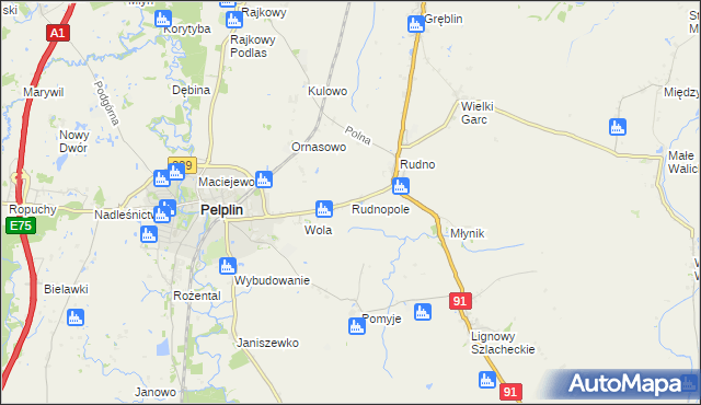 mapa Rudnopole, Rudnopole na mapie Targeo