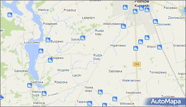 mapa Rudzk Duży, Rudzk Duży na mapie Targeo