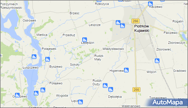 mapa Rudzk Mały, Rudzk Mały na mapie Targeo