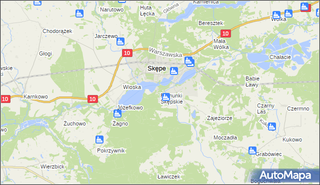 mapa Rumunki Skępskie, Rumunki Skępskie na mapie Targeo