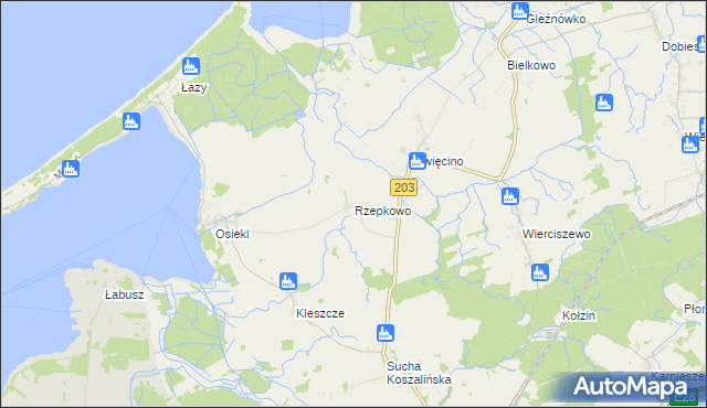 mapa Rzepkowo, Rzepkowo na mapie Targeo