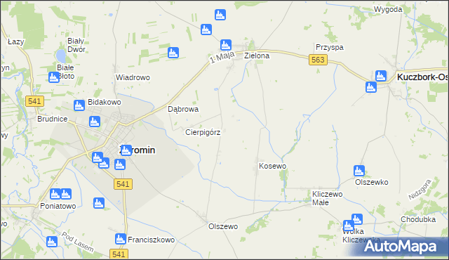 mapa Sadowo gmina Żuromin, Sadowo gmina Żuromin na mapie Targeo