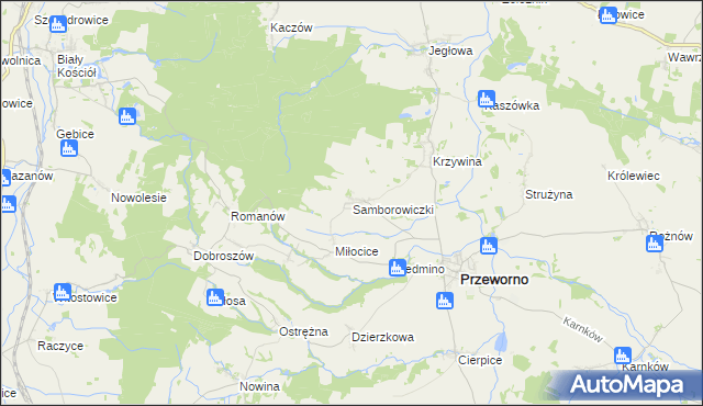 mapa Samborowiczki, Samborowiczki na mapie Targeo