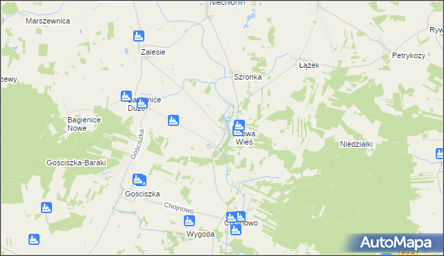 mapa Sarnowo gmina Kuczbork-Osada, Sarnowo gmina Kuczbork-Osada na mapie Targeo