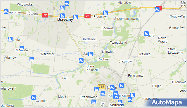 mapa Ścibiorów, Ścibiorów na mapie Targeo