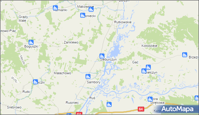 mapa Sieburczyn, Sieburczyn na mapie Targeo