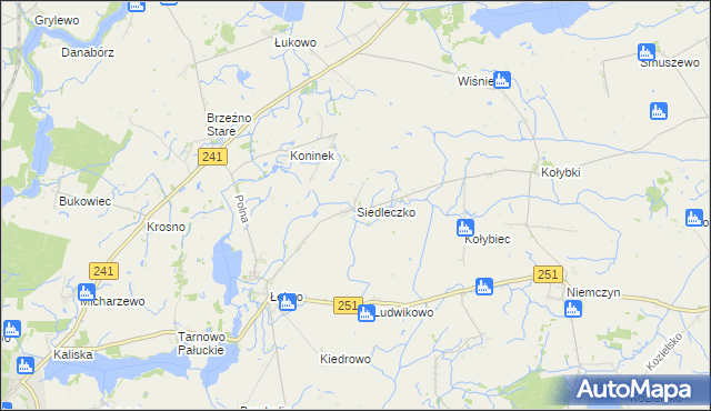 mapa Siedleczko, Siedleczko na mapie Targeo