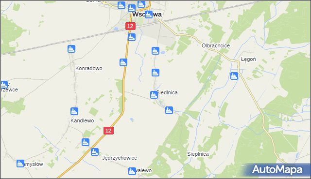 mapa Siedlnica, Siedlnica na mapie Targeo