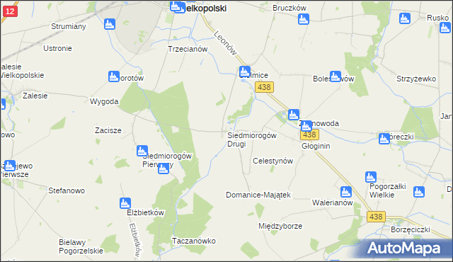 mapa Siedmiorogów Drugi, Siedmiorogów Drugi na mapie Targeo