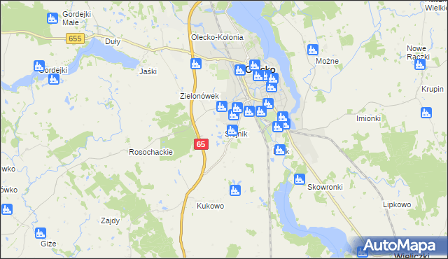 mapa Siejnik, Siejnik na mapie Targeo