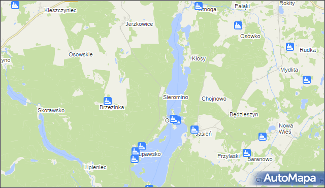 mapa Sieromino, Sieromino na mapie Targeo