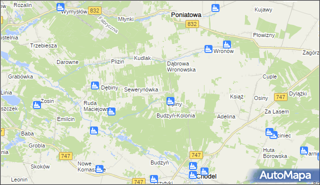 mapa Siewalka, Siewalka na mapie Targeo