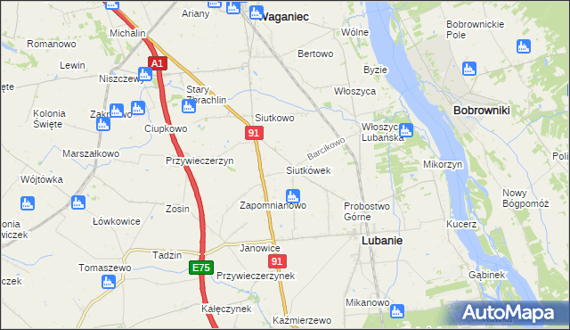 mapa Siutkówek, Siutkówek na mapie Targeo