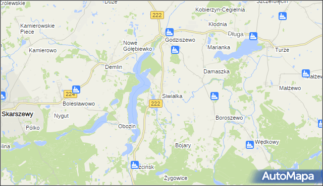 mapa Siwiałka, Siwiałka na mapie Targeo