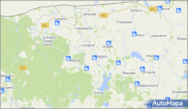 mapa Skajzgiry, Skajzgiry na mapie Targeo