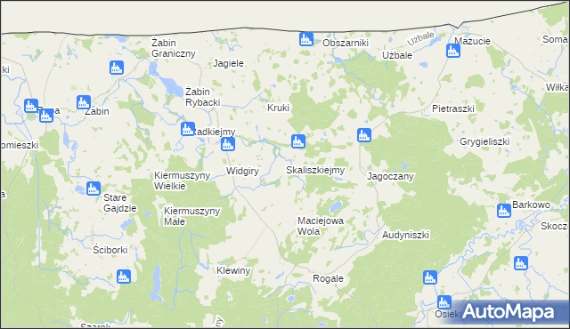 mapa Skaliszkiejmy, Skaliszkiejmy na mapie Targeo